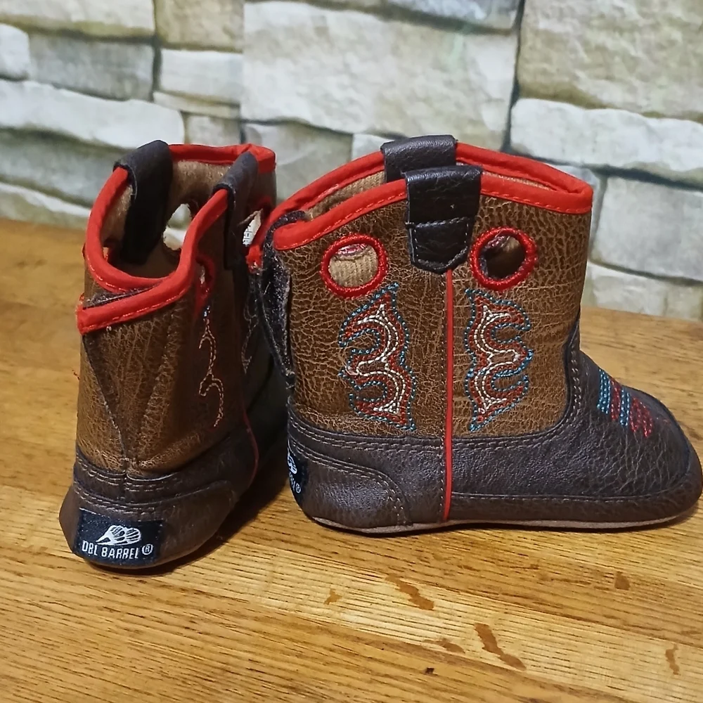 Dbl Barrel‎ Infant Babies Softshell Western Boots